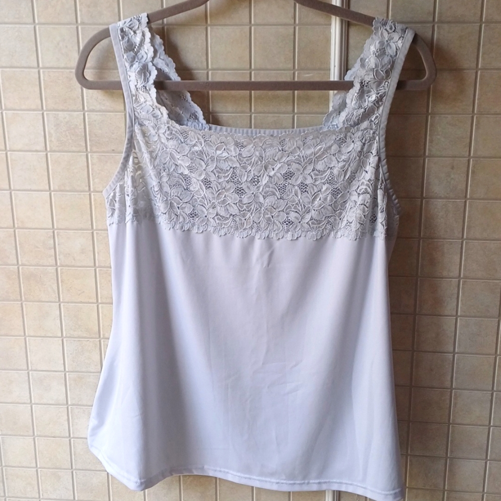 Lace/satin camisole